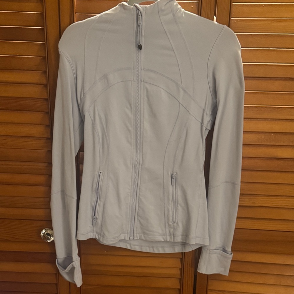 Lululemon Athletica Blue linen Define Jacket size 6